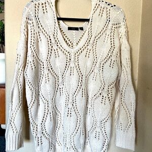 RDI Cream Knit Sweater Size Small